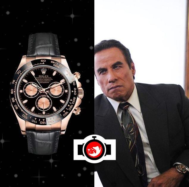 actor John Travolta spotted wearing a Rolex 116515