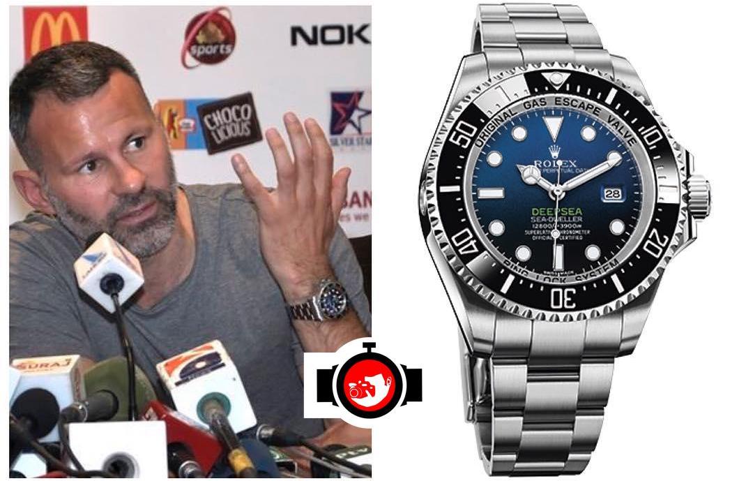 footballer Ryan Giggs spotted wearing a Rolex 116660