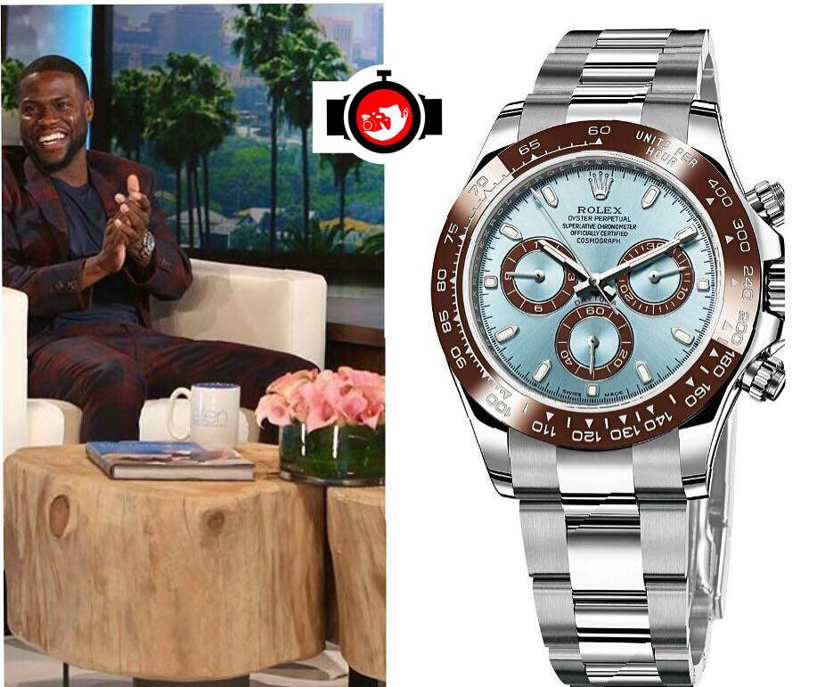 comedian Kevin Hart spotted wearing a Rolex 116506️