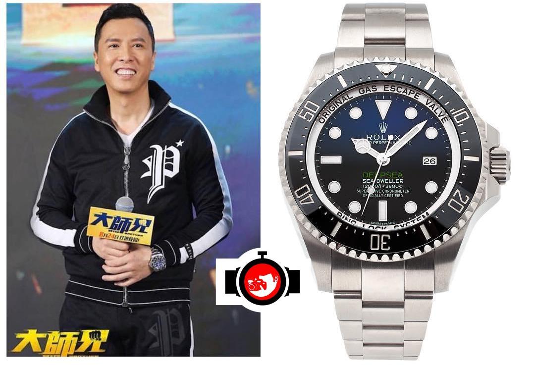 actor Donnie Yen spotted wearing a Rolex 116660