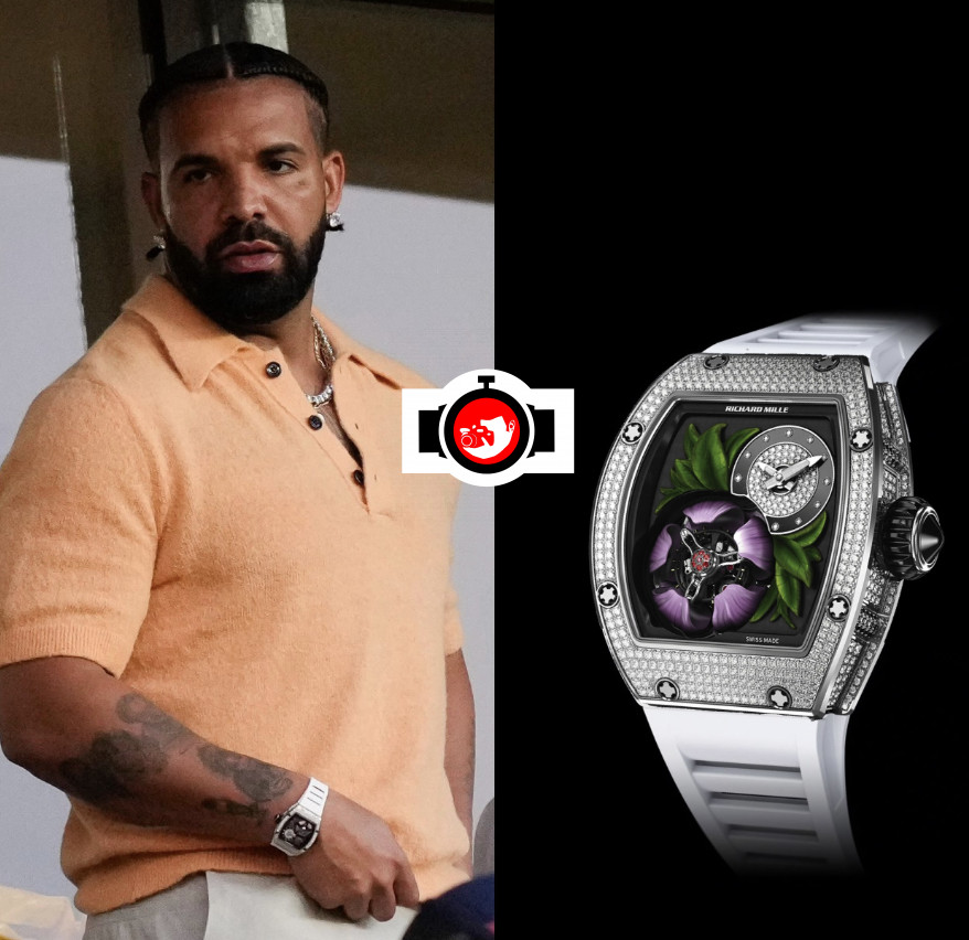 rapper Drake spotted wearing a Richard Mille RM 19-02