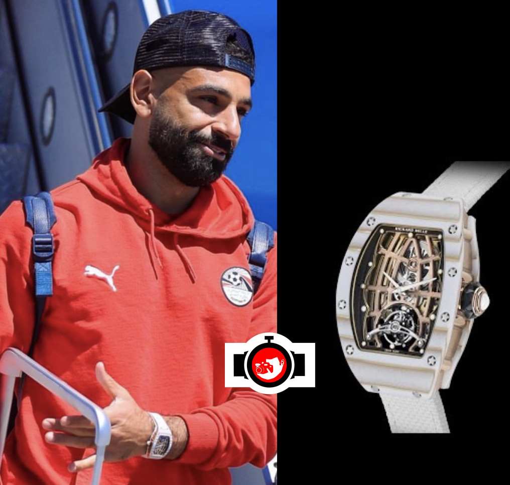 footballer Mohamed Salah spotted wearing a Richard Mille RM 027-01