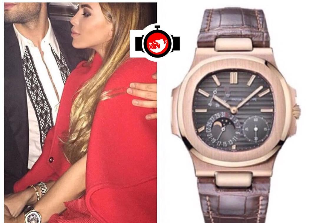 actor Victoria Baker Harber spotted wearing a Patek Philippe 5712R