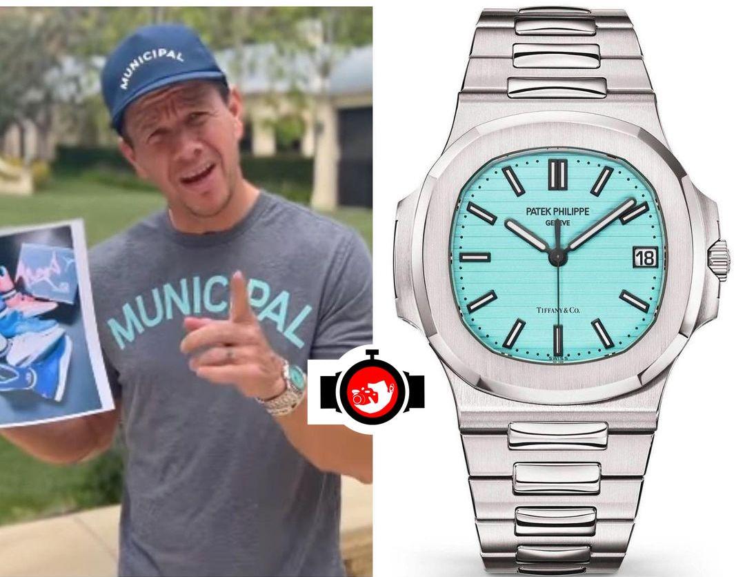 actor Mark Wahlberg spotted wearing a Patek Philippe 5711/1A-018