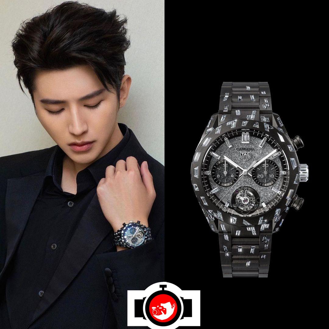 singer Cai Xukun spotted wearing a Tag Heuer 