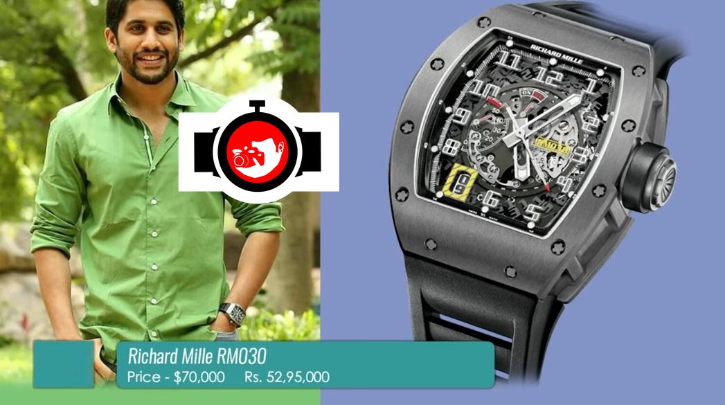 actor Naga Chaitanya spotted wearing a Richard Mille RM30