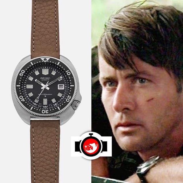 actor Martin Sheen spotted wearing a Seiko 6105-8110