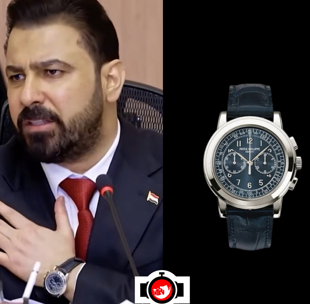 politician Ali Falih al-Zaidani spotted wearing a Patek Philippe 5070P-001