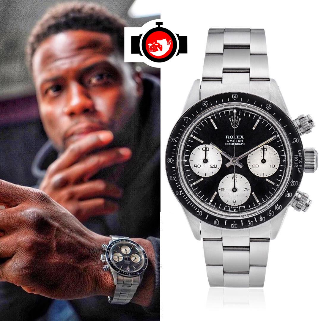 comedian Kevin Hart spotted wearing a Rolex 6263