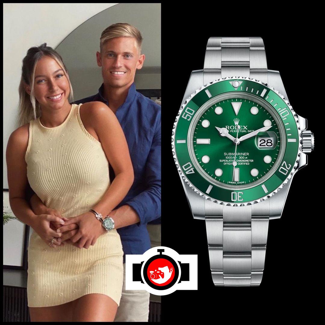 footballer Marcos Llorente spotted wearing a Rolex 116610LV
