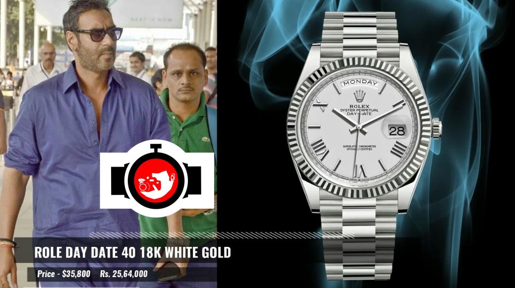 actor Ajay Devgn spotted wearing a Rolex 