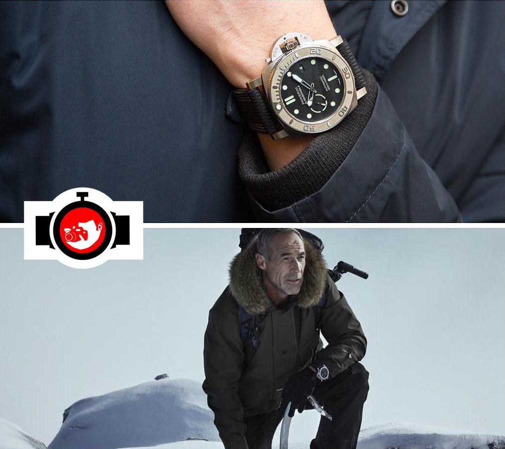 explorer Mike Horn spotted wearing a Panerai 