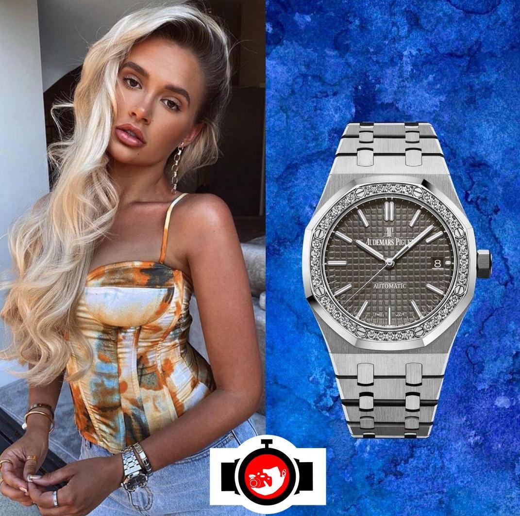 model Molly Mae spotted wearing a Audemars Piguet 15451ST