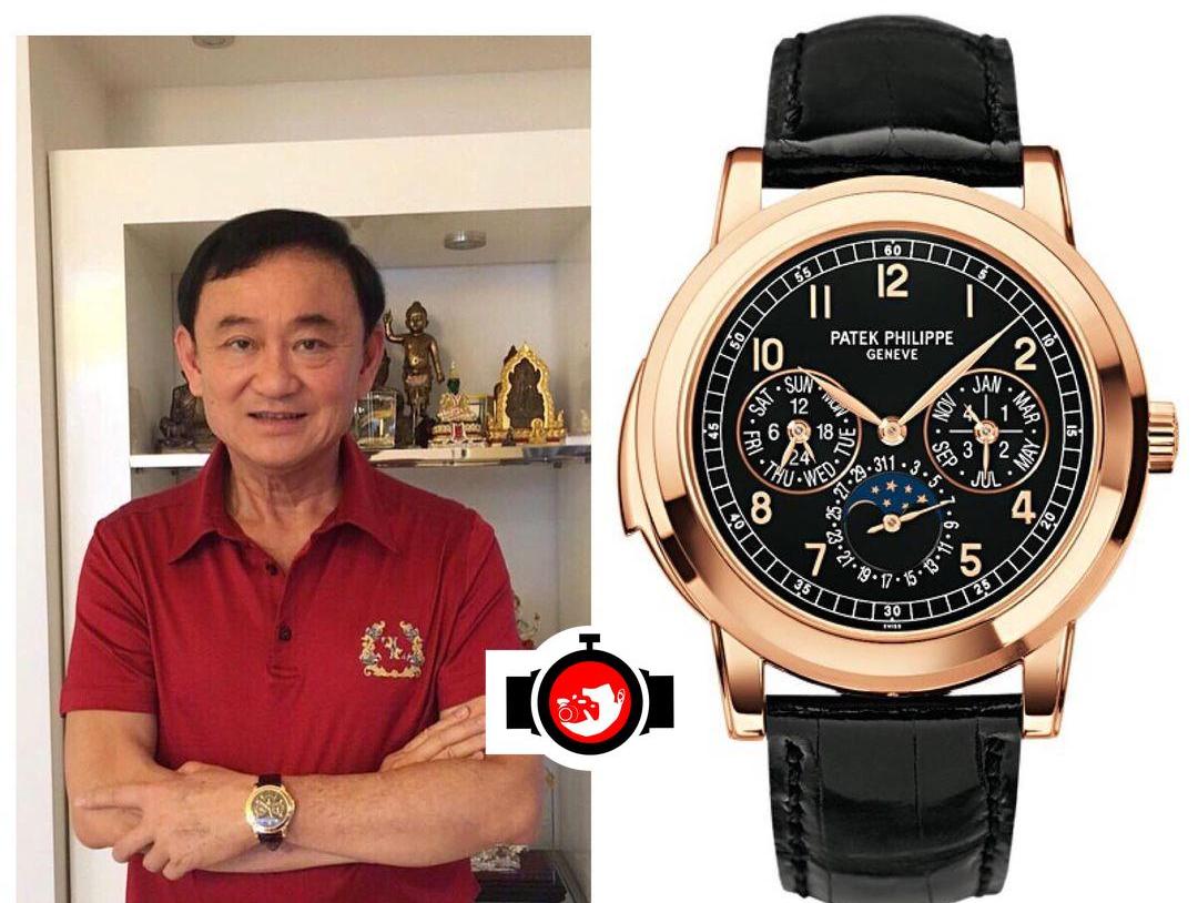 politician Thaksin Shinawatra spotted wearing a Patek Philippe 5074R