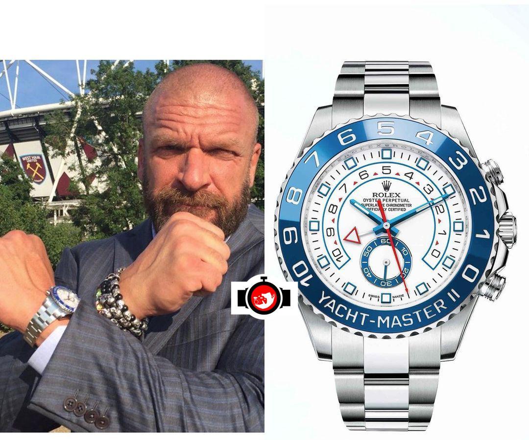 wrestler Paul Michael Leveque spotted wearing a Rolex 116680