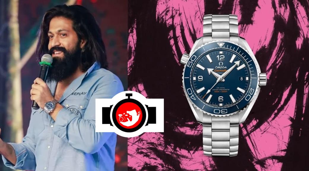 actor Yash spotted wearing a Omega 215.30.40
