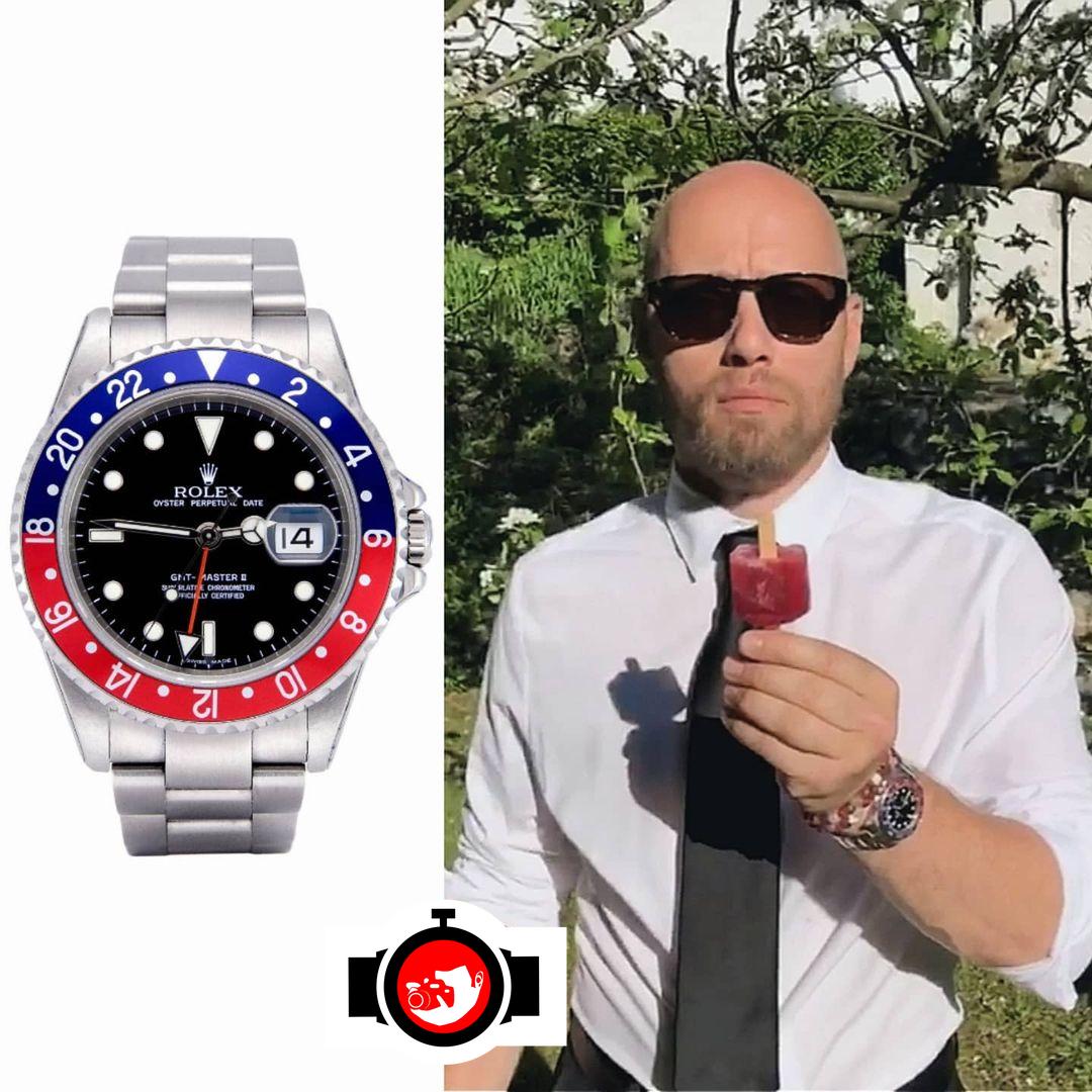 actor Aksel Hennie spotted wearing a Rolex 