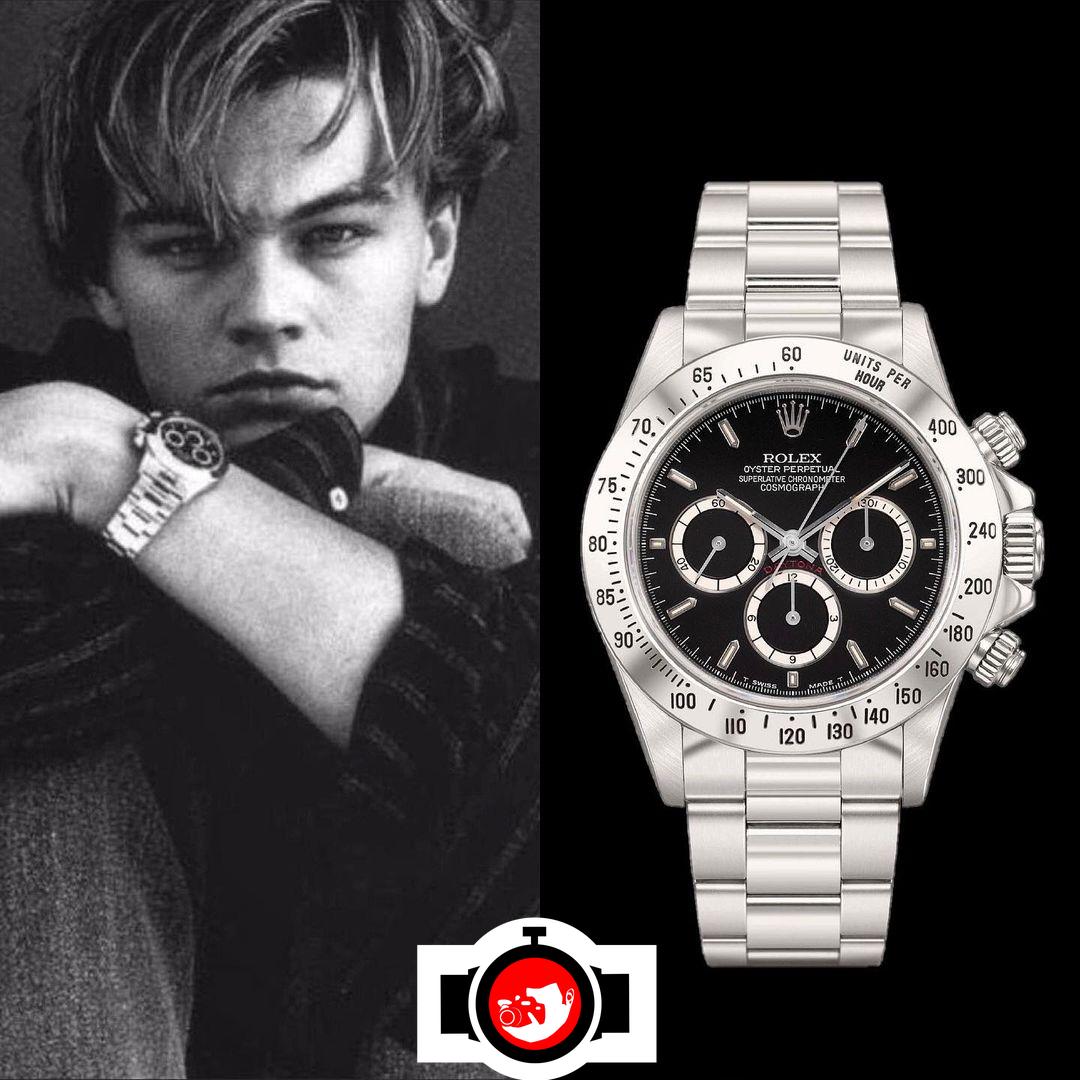 actor Leonardo DiCaprio spotted wearing a Rolex 16520