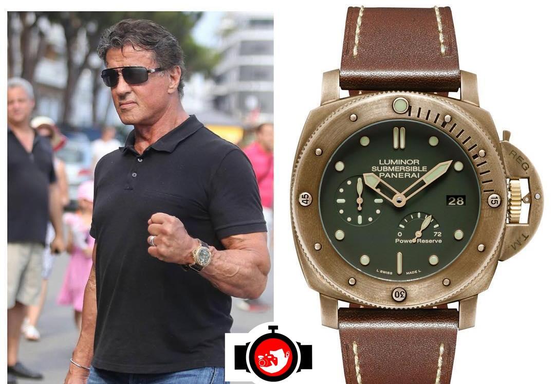 Exploring Sylvester Stallone's Watch Collection: The Panerai Luminor Submersible 1950 Ref-PAM00507 