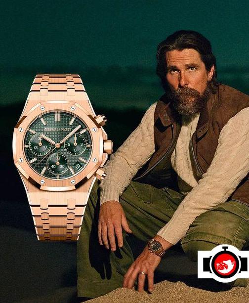 actor Christian Bale spotted wearing a Audemars Piguet 26240OR