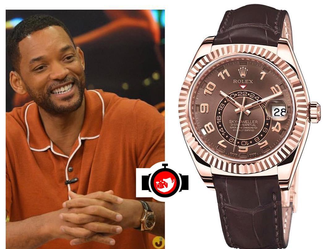 Discovering Will Smith's Everose Gold Rolex Skydweller Collection