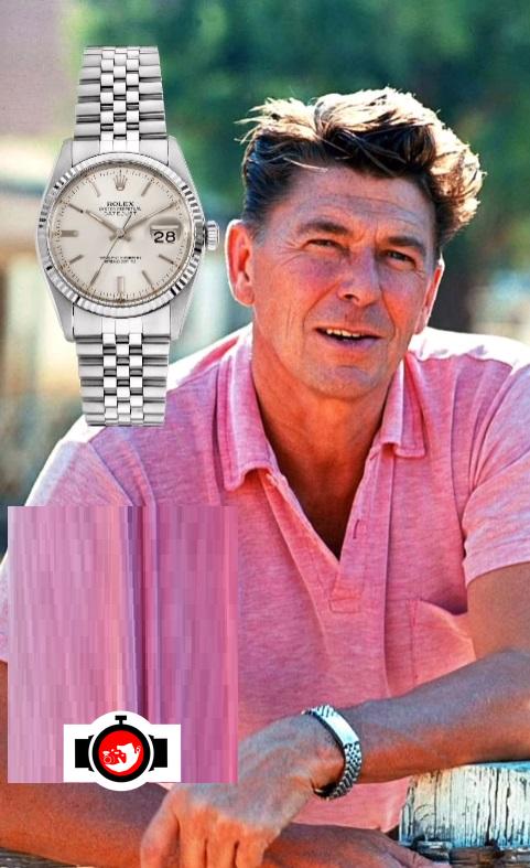 politician Ronald Reagan spotted wearing a Rolex 