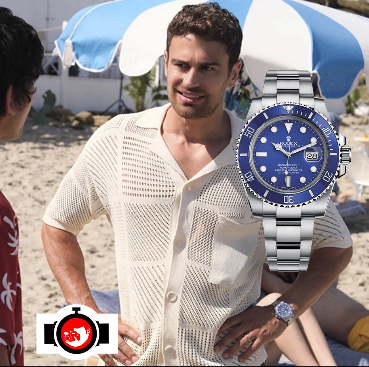 actor Theo James spotted wearing a Rolex 