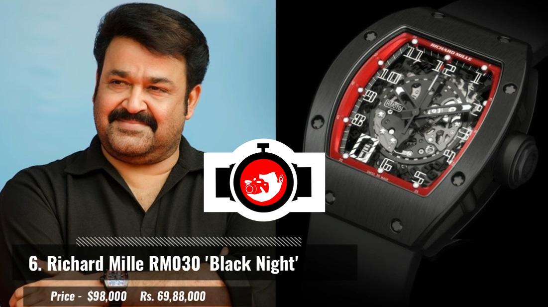 actor Mohanlal spotted wearing a Richard Mille RM30