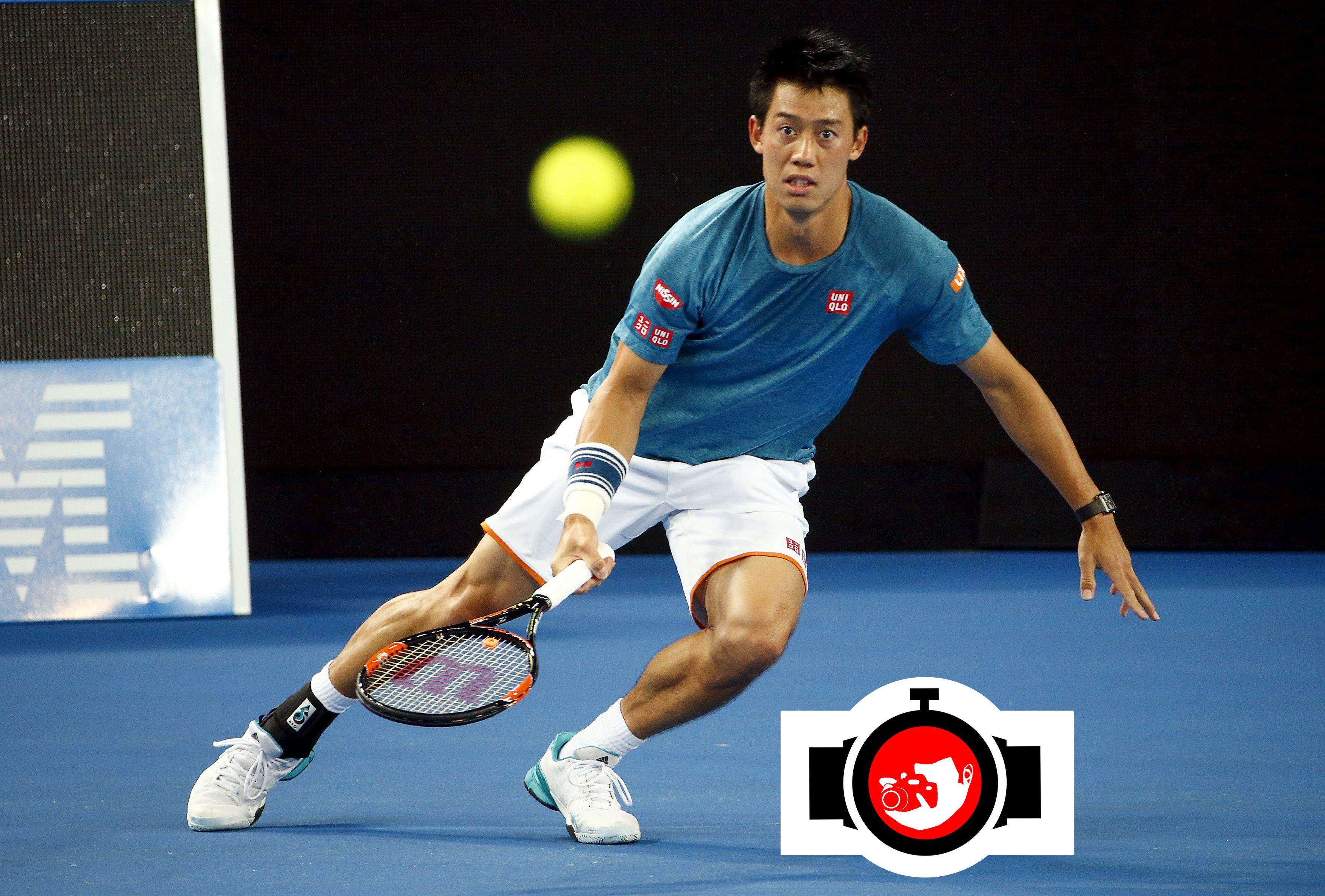 tennis player Kei Nishikori spotted wearing a Tag Heuer 