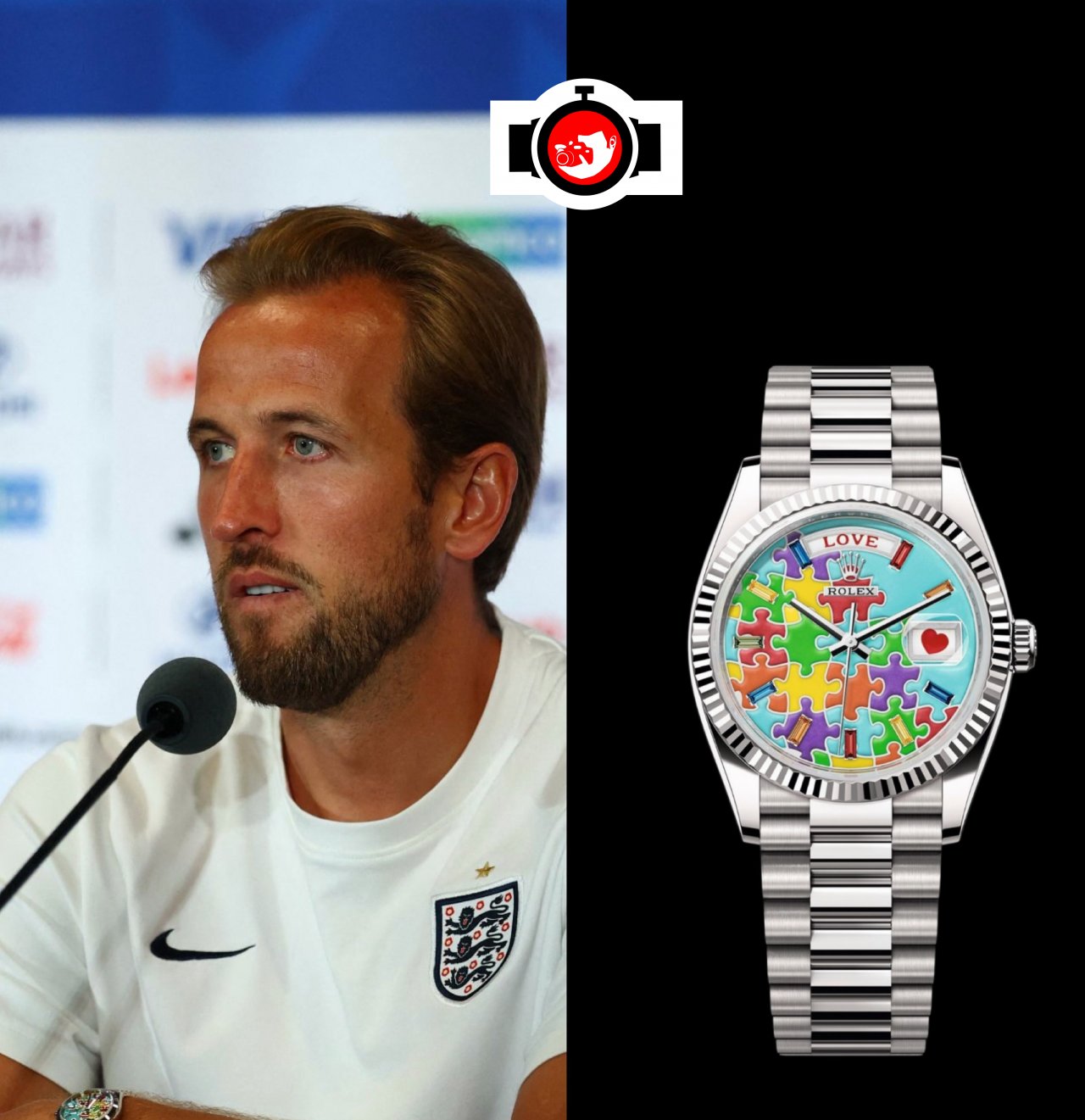 footballer Harry Kane spotted wearing a Rolex 128239