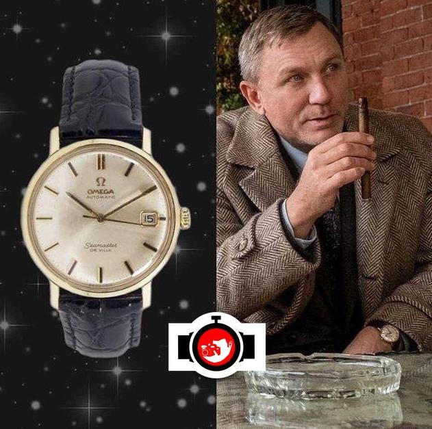 actor Daniel Craig spotted wearing a Omega 166.020